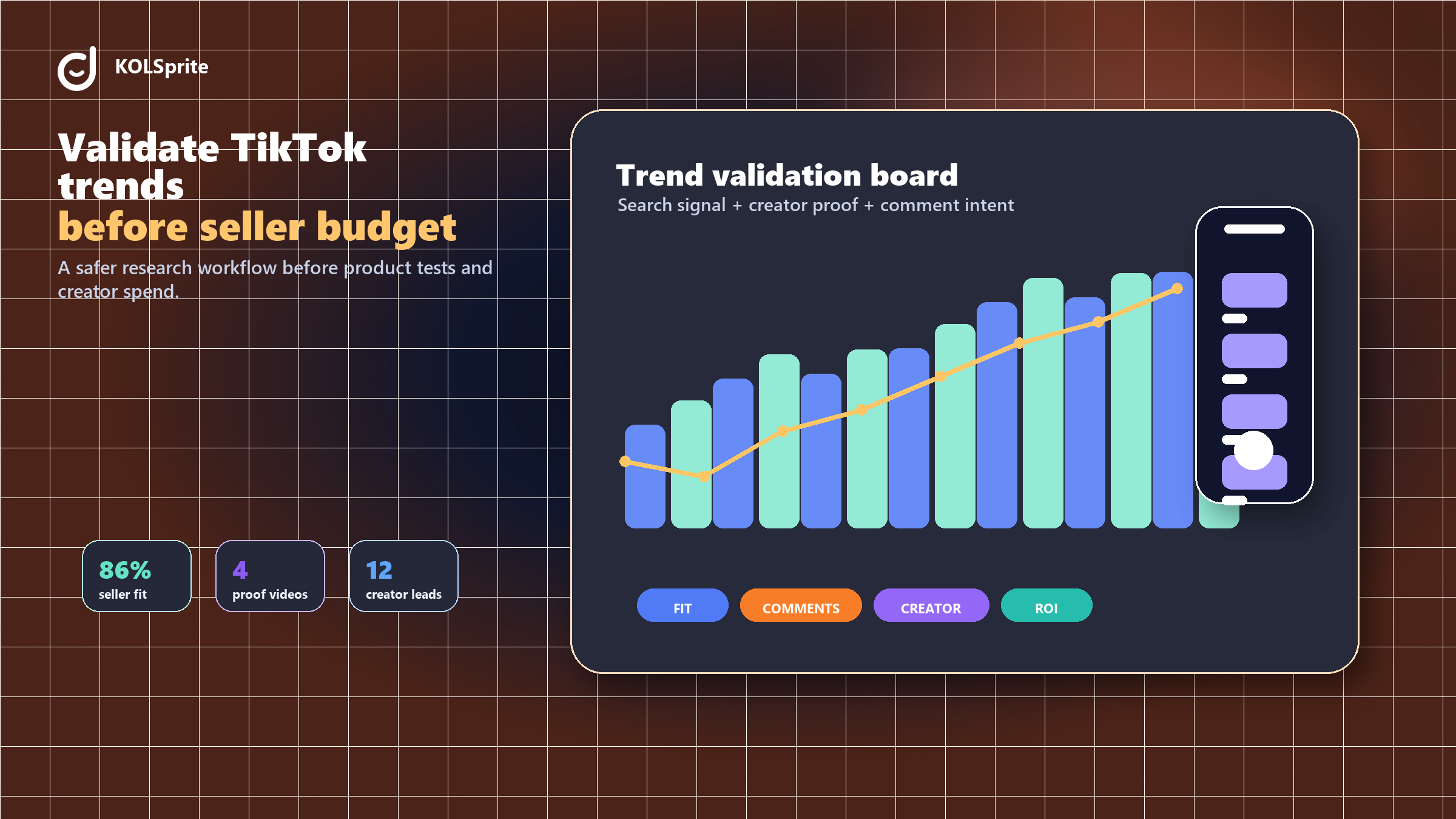 Amazon sellers using TikTok content and creator signals to research product opportunities.