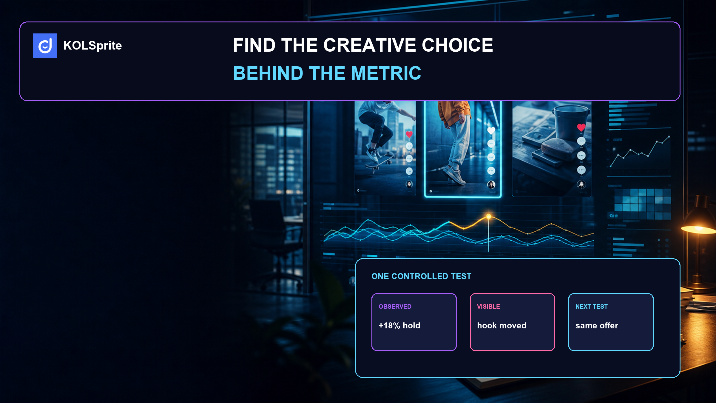 TikTok content analytics newsroom comparing post metrics, visible creative choices, and one controlled next test.